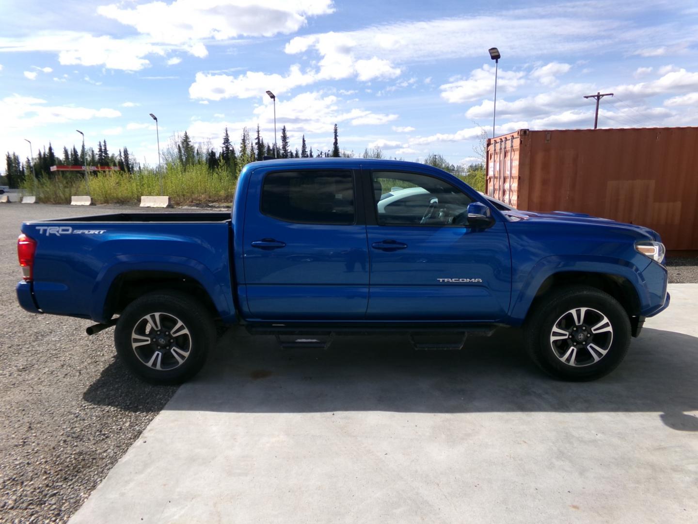 2017 Blue /Black Toyota Tacoma SR5 Double Cab Long Bed V6 6AT 2WD (5TFAZ5CN0HX) with an 3.6L V6 DOHC 24V engine, 6A transmission, located at 2630 Philips Field Rd., Fairbanks, AK, 99709, (907) 458-0593, 64.848068, -147.780609 - Photo#2